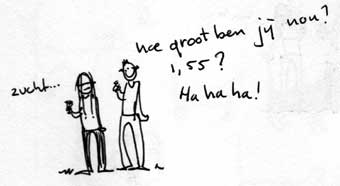 Nee, 1m24, net geen dwerg..