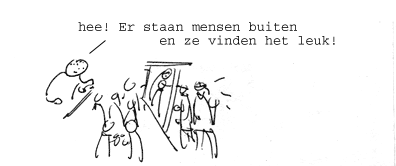 vrijwillig buiten staan om 23.00, das pas lente!