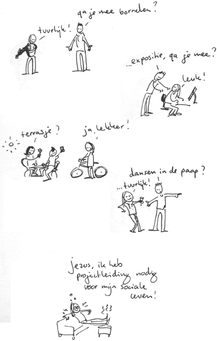 Of je leert nee zeggen...