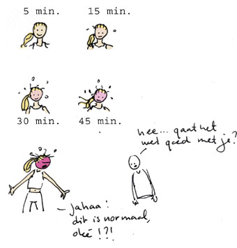 .. trekt na een uurtje of twee wel weg...