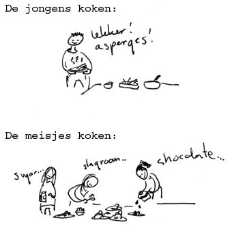 .. en een fles wijn per persoon erbij..