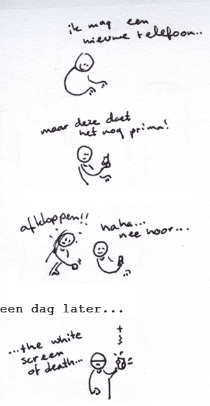 .. ook telefoons kunnen jaloers worden...