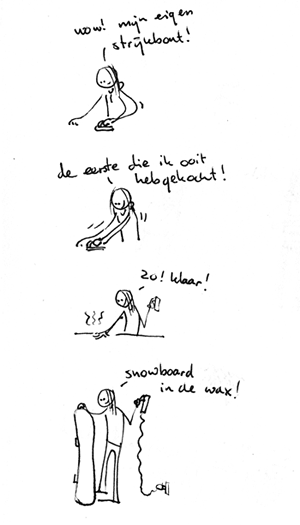 Effe m'n board ontkreuken!