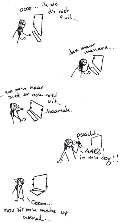 Echt, ik kan maar beter weer naar bed