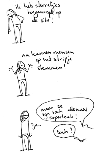 Sterretjes aanraken en klikken = stemmen! :)