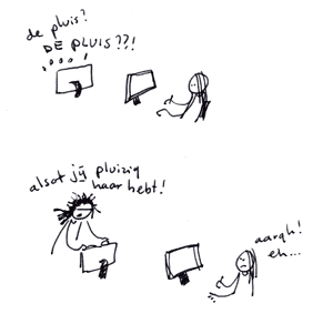 Oe de nieuwe collega vergeten!