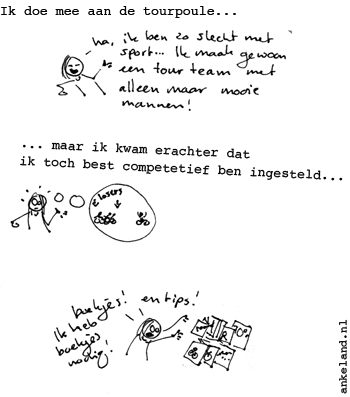 Ik weet nu gewoon een klein beetje van wielrennen!