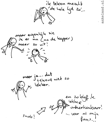 Maar eigenlijk ben ik veel cooler met kort haar.