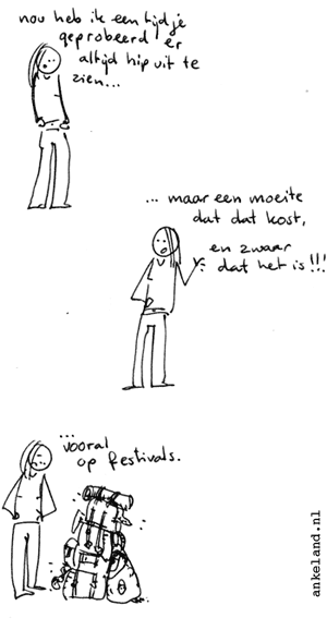 hip zijn geeft nekpijn.