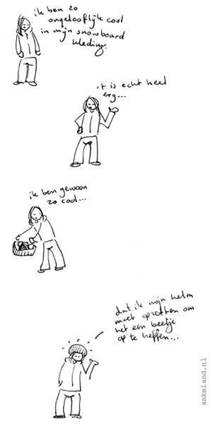 Maar verder ben ik heel gewoon gebleven...