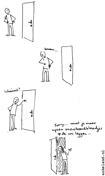 Handig joh, 1 wc! :)