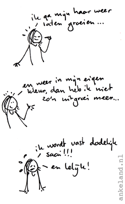 oe, saai lelijk donkerblond.. oe...