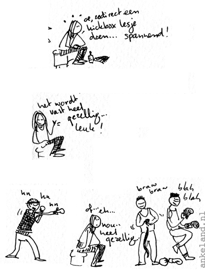 maar gelukkig waren er ook drie meisjes...